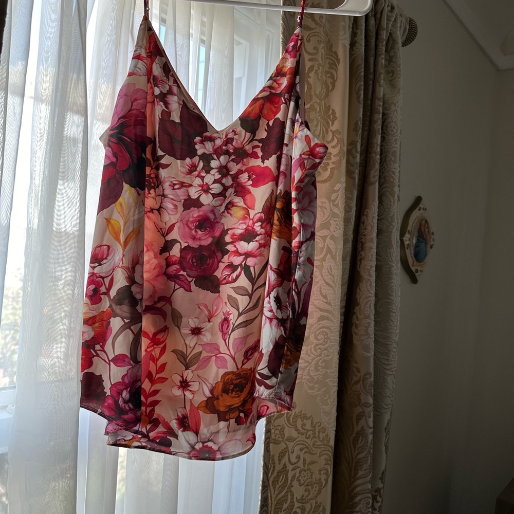 Express satin camisole top L